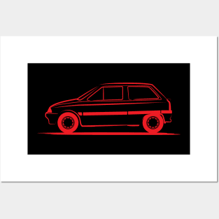 Citroen AX Red Posters and Art